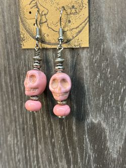 Handmade Skull Earrings