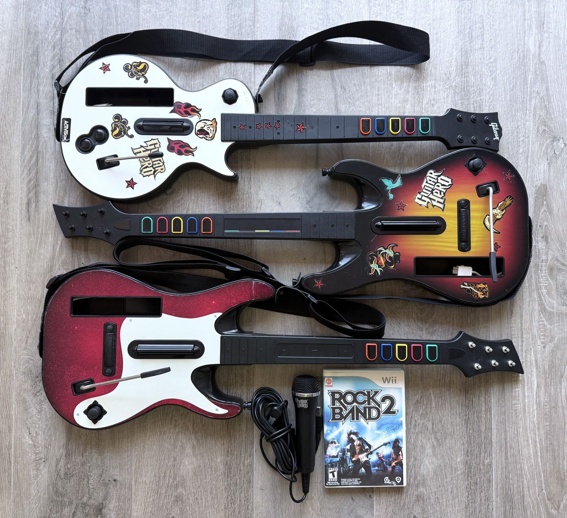 Guitar Hero Guitars & Games for Nintendo Wii