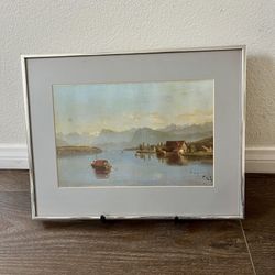 Framed Landscape Art Print 13/16 Inches