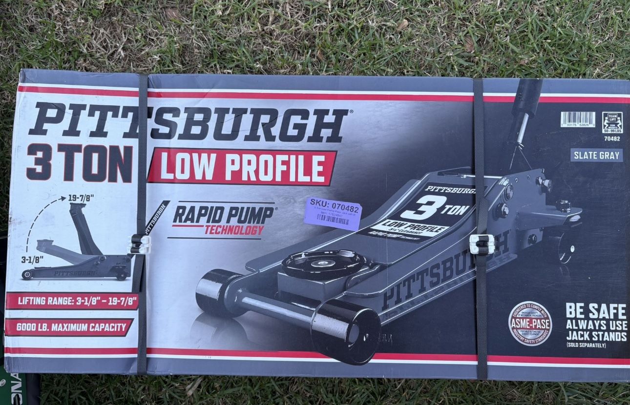 Pittsburgh 3 Ton Low profile Car Jack