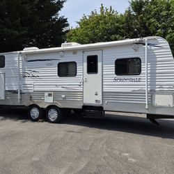 2010 Springdale 27ft With Big Slide Rear Bunks Nice Rv Fully Equipped 