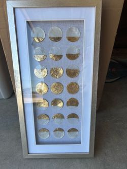 12x18 white & gold picture