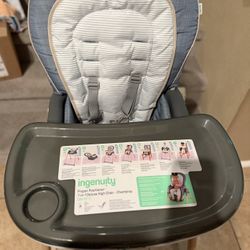 New Ingenuity Proper Positioner 7 In 1 High Chair - Chambray