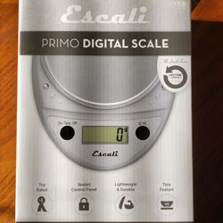 Food Scale - LCD Digital Display, Chrome