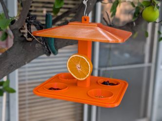 🍊 Custom 3D-Printed Oriole Bird Feeder (Modular & Easy-Clean)