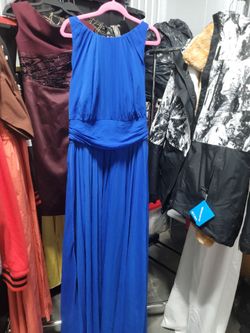 Badgley Mischka blue formal dress