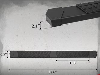 6 Inches Running Boards Side Steps For