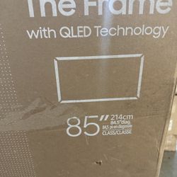 Samsung 85-Inch Class QLED 4K LS03D The Frame Series Quantum HDR Smart TV w/Dolby Atmos, Art Mode, Anti-Reflection, Customizable Frame, Slim Fit Wall 