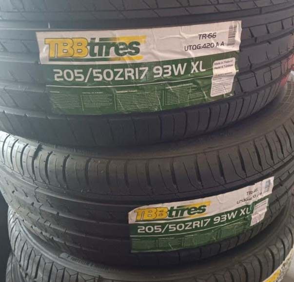4 New Tires  205/50/17 TBB Tires