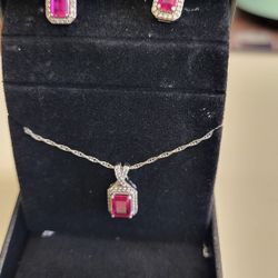 Kay Jewelers Lab Created Ruby N Lab Sapphire 