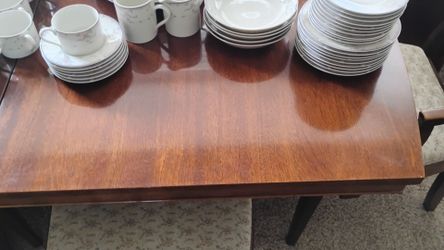 Dining room table and chairs
