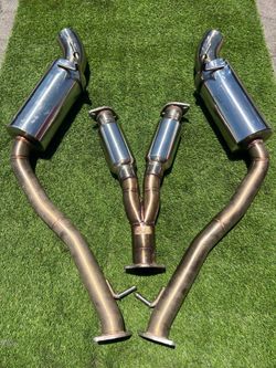 370z ISR Dual Resonated Catback Exhaust Nissan Nismo z34 09+ VQ37VHR