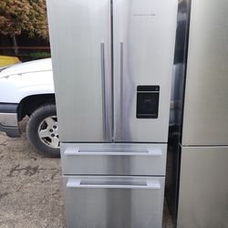Fisher And Paykel Four-door Refrigerator Looks New 90-day Warranty Free Delivery Vancouver Area