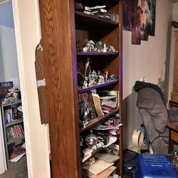 8 Ft Solid Wood Bookshelf