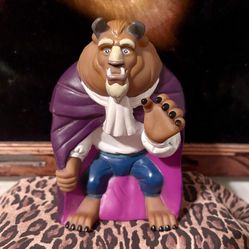 Vintage 90s 1992 Beauty & The Beast Hand Puppet Promo Only Pizza Hut Toy 7.5 Inch Tall