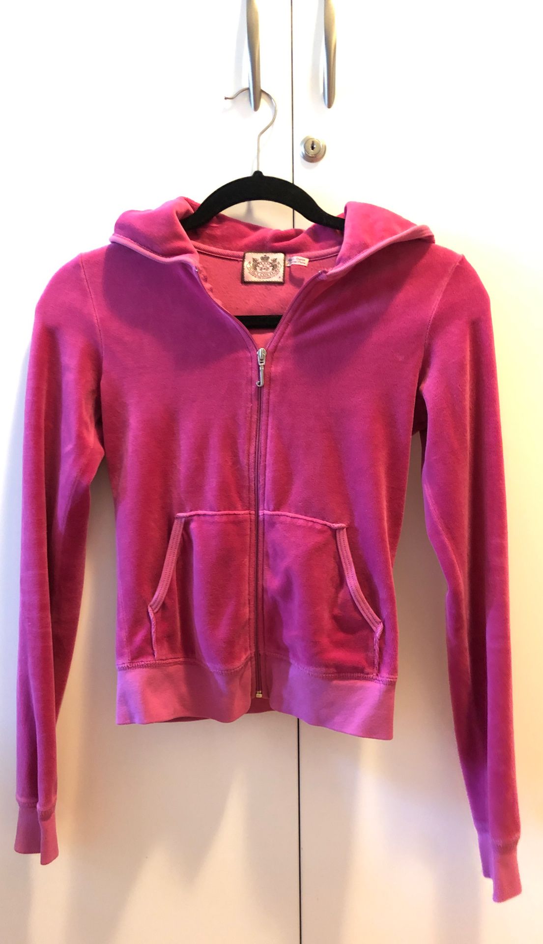 Pink Juicy Couture Zip Up Hoodie in XS