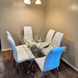Dining Set Black Or White 