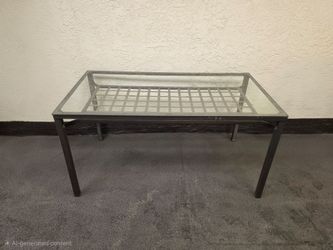 Modern glass top table