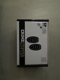 Crimestopper SP-102 Car Alarm Security System, Keyless Entry, Trunk, 2 Remotes
