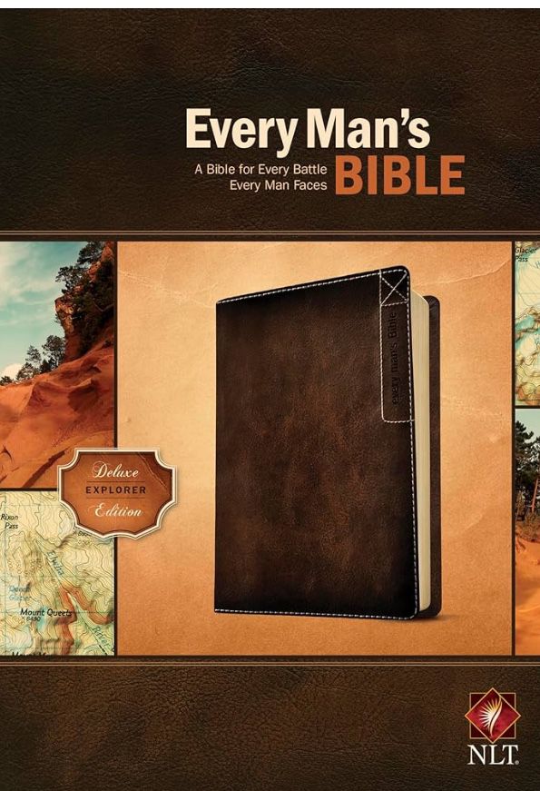 Every Man's Bible: New Living Translation, Deluxe Explorer Edition (LeatherLike, Brown) 