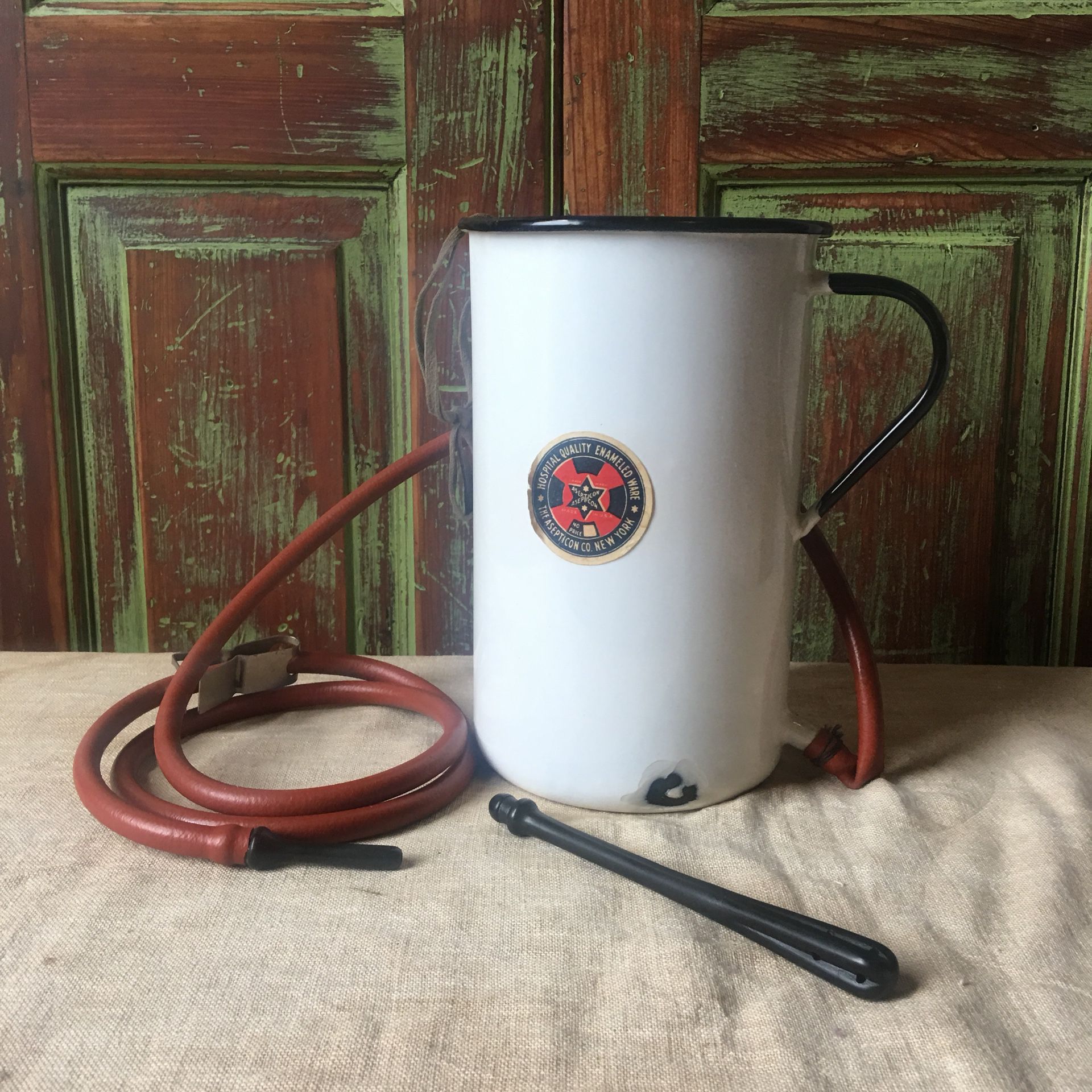 Download Vintage Enamelware Medical Irrigator With Hose And Pipes For Sale In Lancaster Pa Offerup