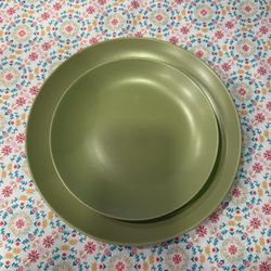 IKEA Olive Green Dinnerware Set – Service for 4
