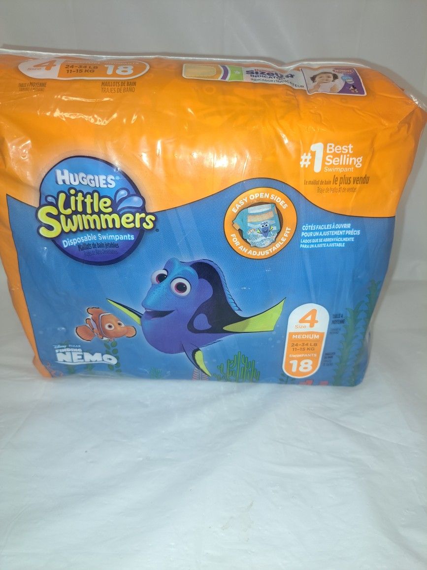 Size 4-Little Swimmers Finding Nemo - 18 Ct