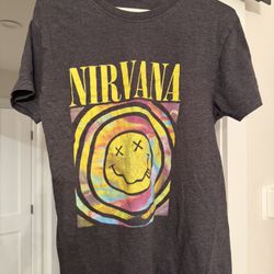 Nirvana Youth Medium Short Sleeve Shirt 
