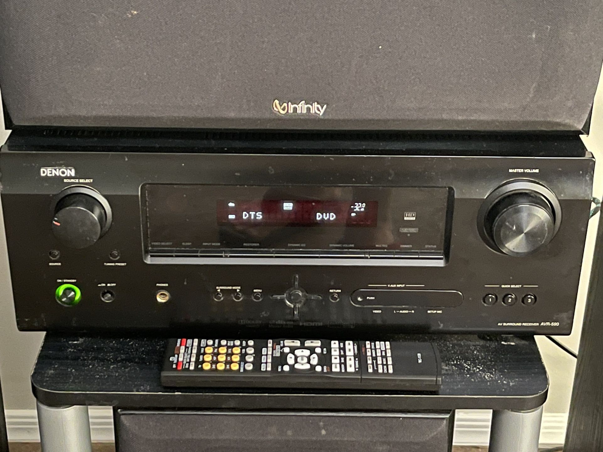 DENON and INFINITY 5.1 HD Home Theater Surround System w/ Bluetooth