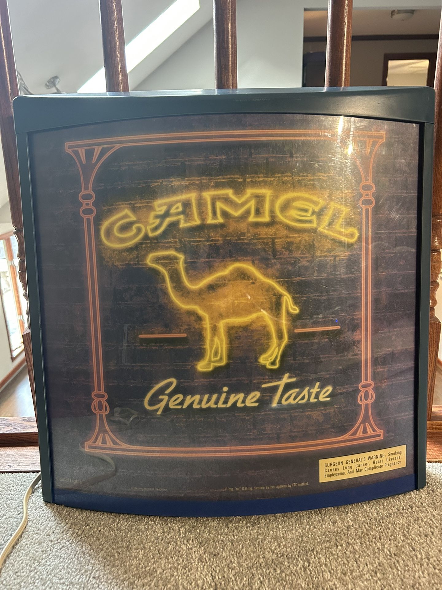 Vintage Light Up Camel Sign