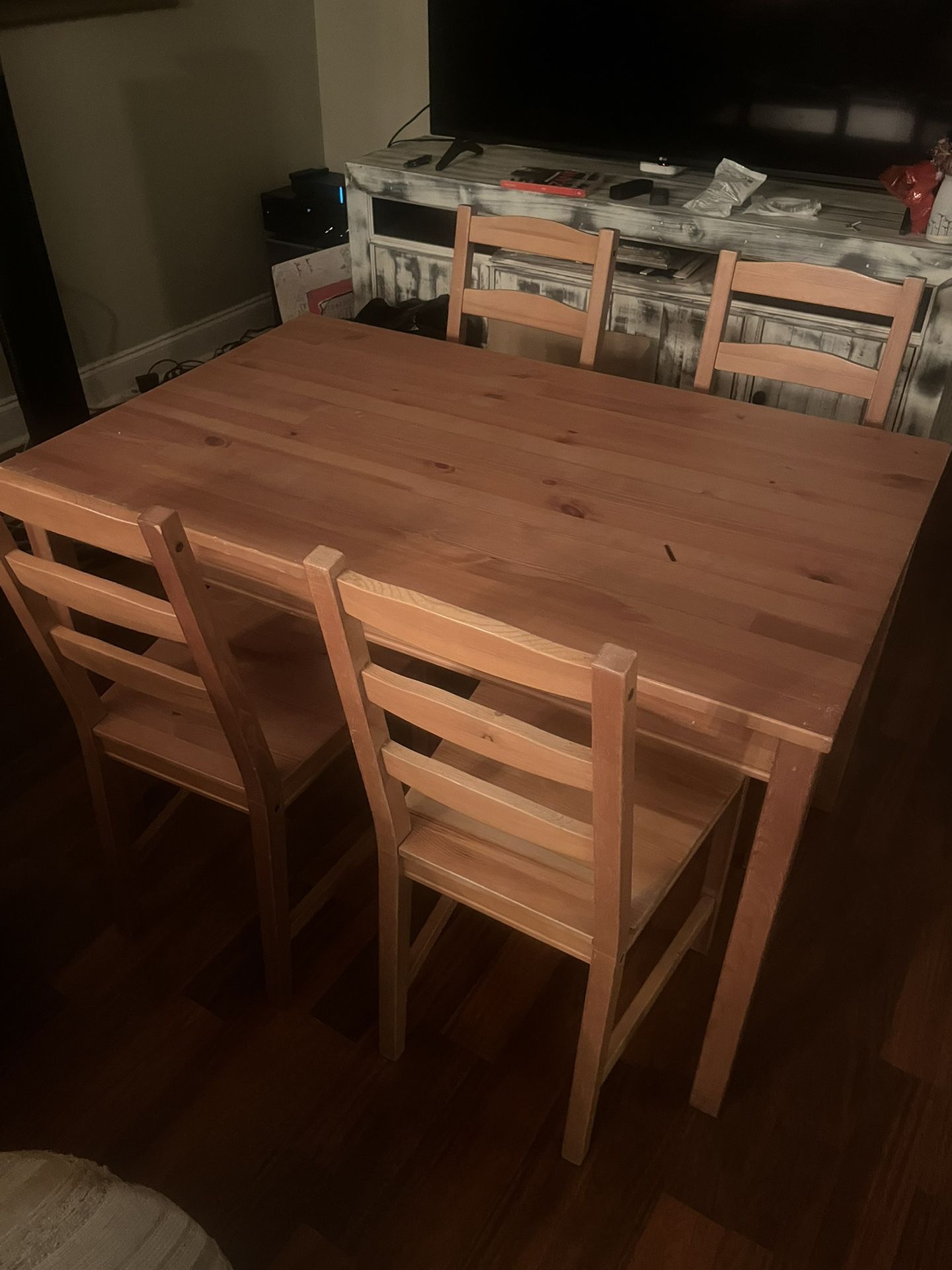 Ikea Wooden Dining Room Set