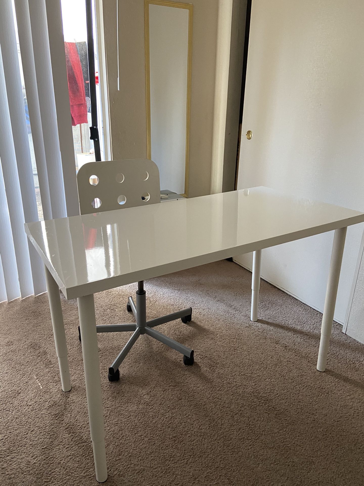 Computer table with chair