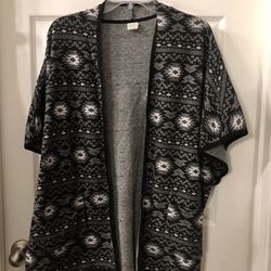 Canyon River Blues Wear Over Poncho Sweater