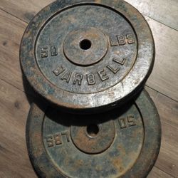 Pair Of 50 Lb Weights