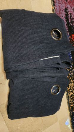 NEW Pair of Navy Blackout Curtains UGG 42" x 82"