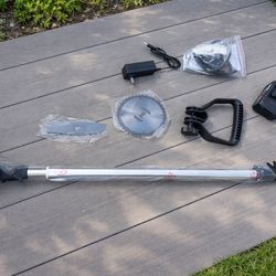 Cordless Electric Lawn Mower, 24 V Battery Brushcutter, Cordless Lawn Mower with Battery and Charger