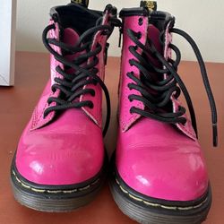 Dr Martens Pink Toddler Boots Size 7
