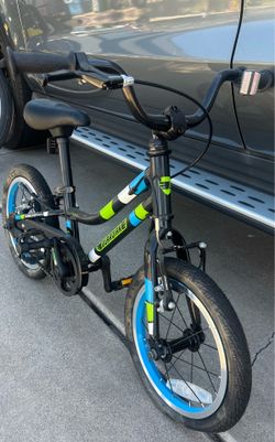 Kids Guardian 14” Bike - Black/Blue/Green
