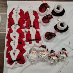 Santa's Wardrobe Ornaments (Jackets, Boots and Hats)