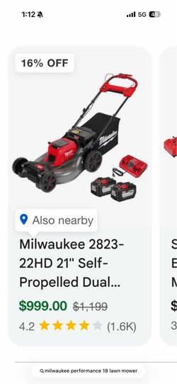 M18 brand new lawn mower