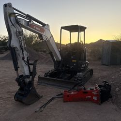 Excavator and Track Loader