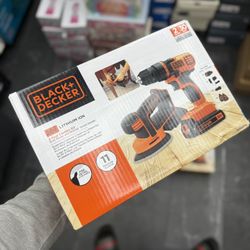 Black & decker 20V MAX* POWERCONNECT Cordless Drill And Sander Combo Kit, Battery and Charger Included!