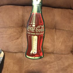 COCA COLA VINTAGE BOTTLE THERMOMOTER
