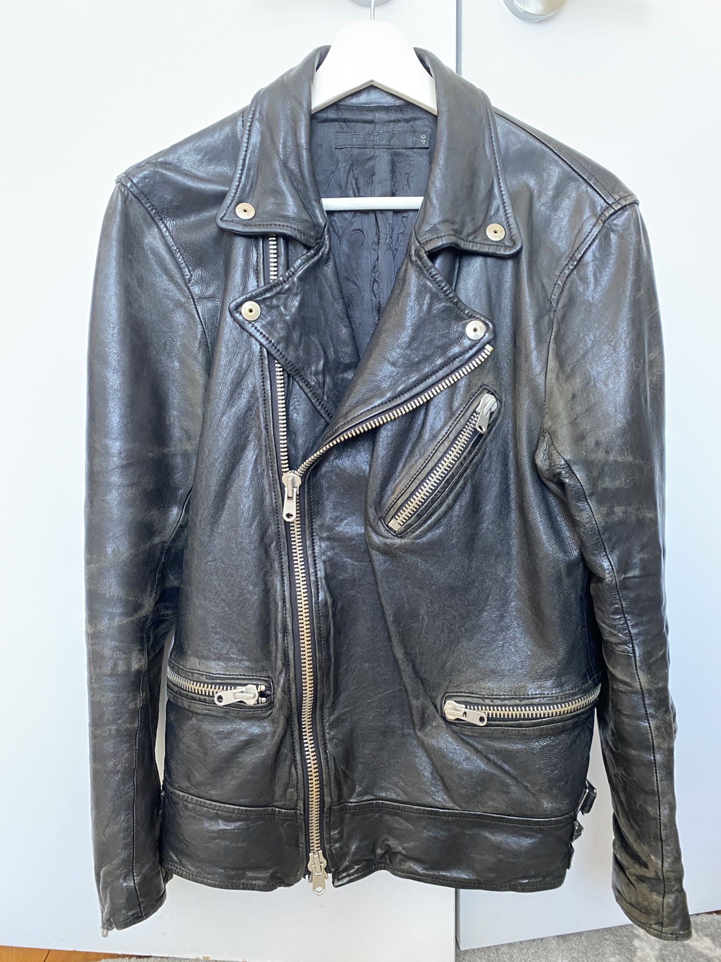 Japanese Luxury Brand “FUGA” Lamb Leather Jacket