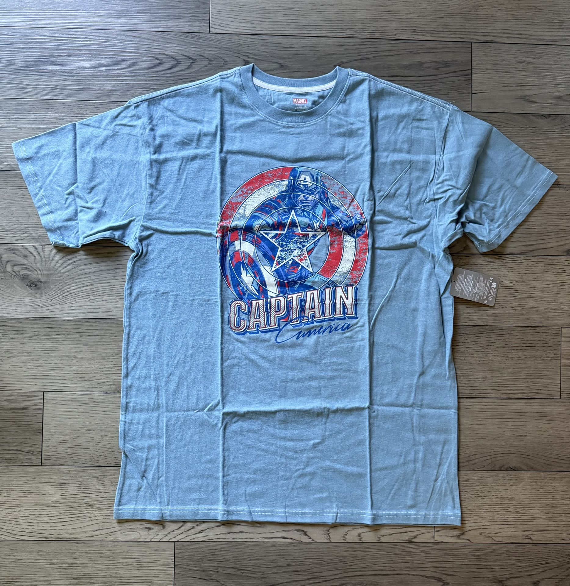 NEW-Marvel Captain America Men’s T-Shirt Large