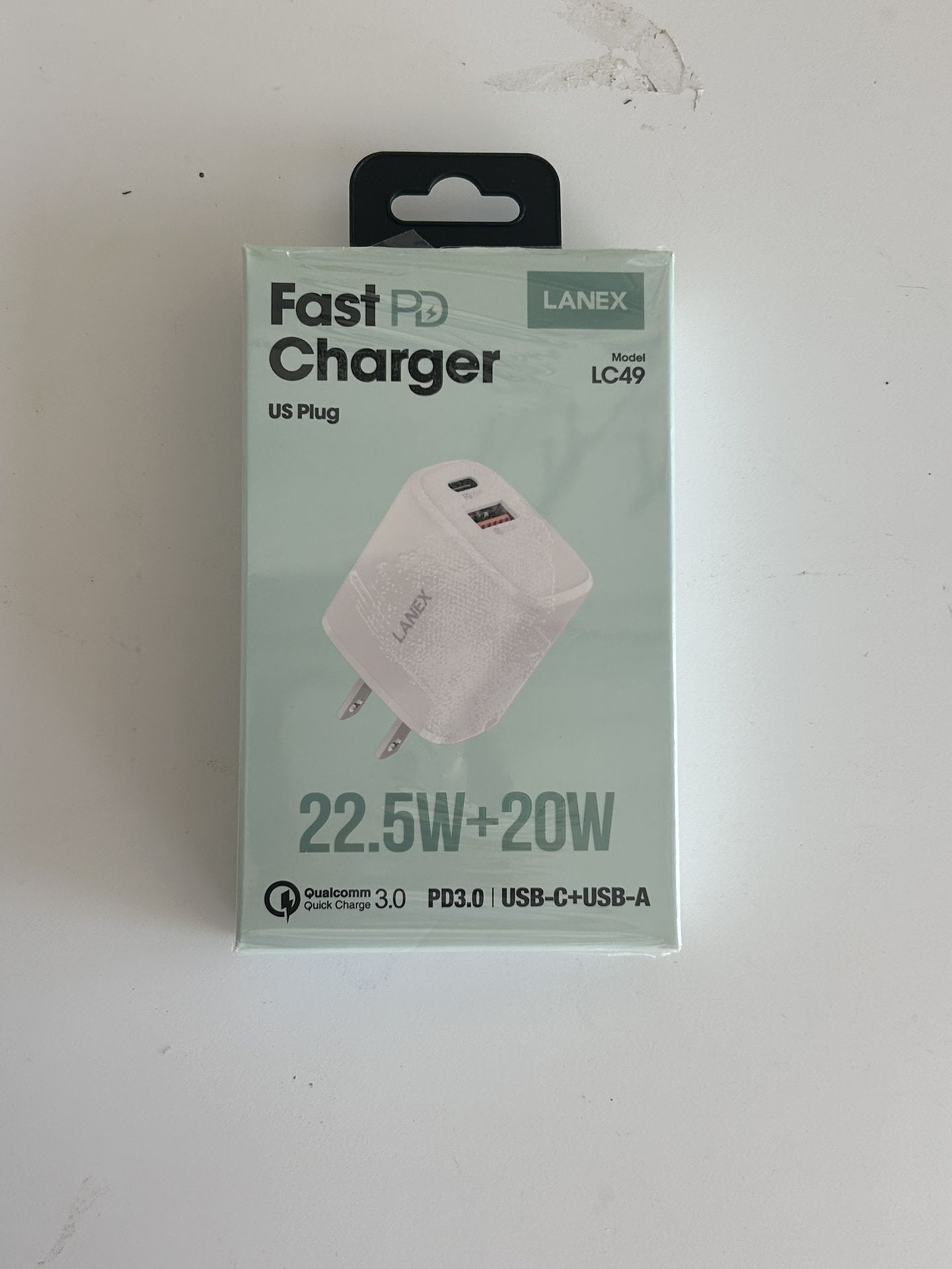LANEX LC49 Fast PD Charger with US Plug