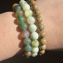3 Pieces 8mm Bracelets 