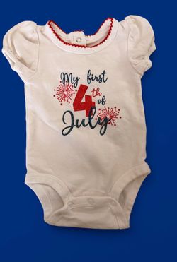 My First 4th of July Baby Girl Bodysuit Newborn