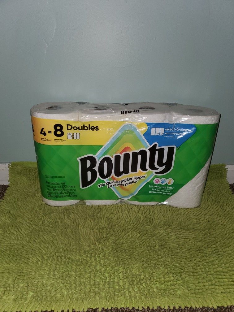Pack 4 Rolls Paper Towels Bounty 