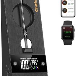 ChefsTemp ProTemp 2 Plus Needle Probe Wireless Meat Thermometer with Temperature Controller Unlimited Range Bluetooth & WiFi Enabled Smart Cooking Smo